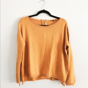mustard yellow sweater